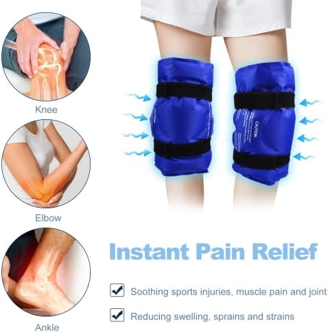 Леден пакет за повреди на коленото и рамото, мека обвивка за мраз за еднократно користење за олеснување на болката