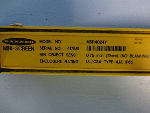 Banner Engineering MSR4024Y 40 Мини-екран жолт обоен приемник 40 инчи