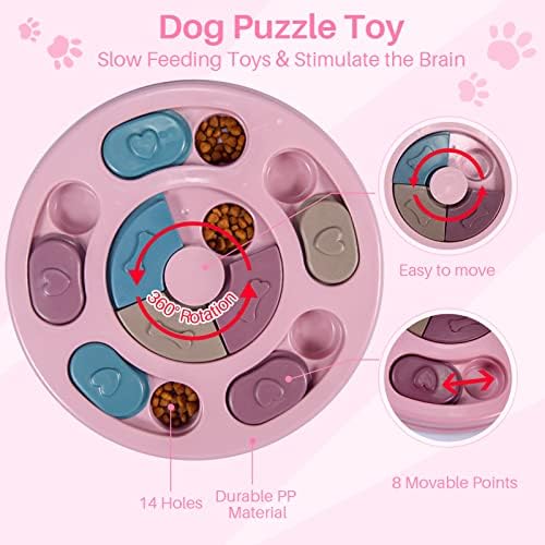 Играчки за загатки за кучиња од авоар, играчки за збогатување на кучиња за големи средни мали паметни кучиња, ментално стимулациони