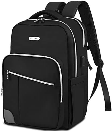 Деловен лаптоп ранец за мажи со USB порта за полнење, трајно колеџ за книги отпорни на вода, за патувања, пакет, пакет со книги, со лаптоп