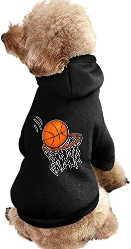 Среќна кошаркарска мачка и кучиња дуксери меки и топло џемпери за џемпери за џемпери за кучиња за мало средно милениче l