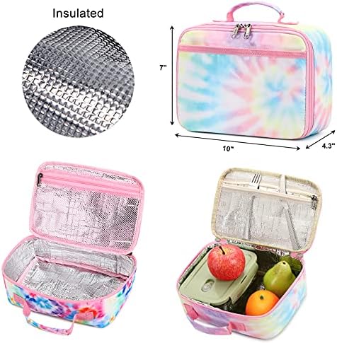 Bluboon School Bandpack for Girls Teens Bookbag Постави лаптоп ранец кутија за ручек со моливчиња