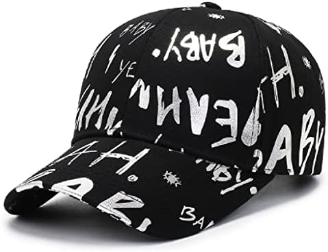 ZSEDP Womenените лето бејзбол капа сјајно графити писмо Сонце капи harajuku девојки прилагодливи Snapback хип хоп капа