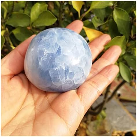 Алемо кварц камен природно сино цестит, палм камен кристал, неправилен мазен полиран камче Реики чакра, колекционерски колекционери