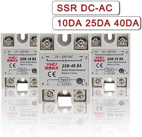 ILAME 1PCS Solid State Relay SSR-25DA 25A SSR-10DA SSR-40DA 5-24VDC до 24-380V AC SSR 25DA6-20MA