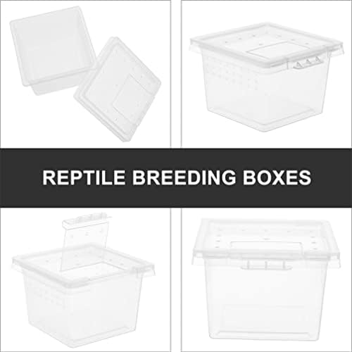Кутија ЗА Размножување Влекачи ПОПЕТПОП-20 парчиња Рептил Терариум Пластична Кутија За Хранење Влекачи Скокање Куќиште За Пајаци Резервоар