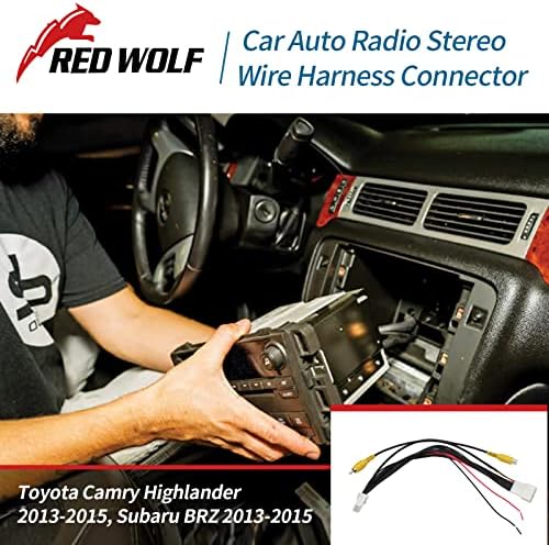 Црвен волк Обратна резервна копија на камерата Т-Харс за избрана Toyota Camry Prius 2013-2015, Subaru BRZ 2013-2015 Фабрички заден