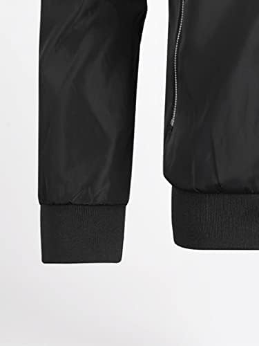 ОСХО јакни за жени - мажи солиден патент предна бомбаш јакна