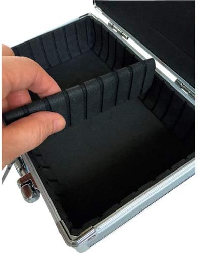Jej Astage AL-A001 Алуминиумска алатка кутија, кутија за складирање, кутија за алатки, ширина 8,7 x длабочина 3,1 x висина 6,9 инчи