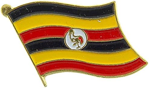 Уганда знаме 1 метална лаптолна и капа од капа - покажете ја вашата гордост Jamамхури и Уганда