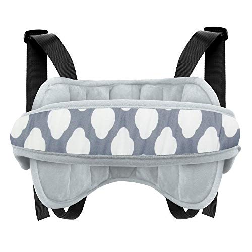 LAMAVIDO бебешки автомобил седиште за поддршка на главата за заштита на вратот Олеснување на вратот за дете бебешки деца со ленти за автомобили