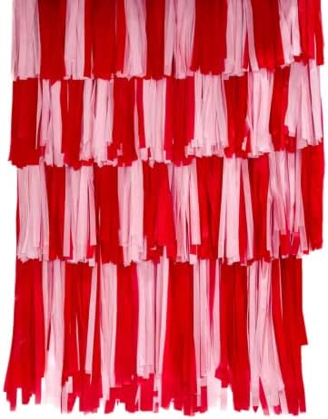 50 парчиња црвени проследувачи на раб, позадина на в Valentубените, украси за забави задникот 24 бои раб за позадината на забавите за забава