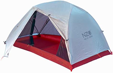 Во близина на Zero 2 Лично ултралејно ранец шатор, 2 врата, 20 -тина водоотпорен водоотпорен најлон, слободен, Rainfly, 3 сезона, со лесна