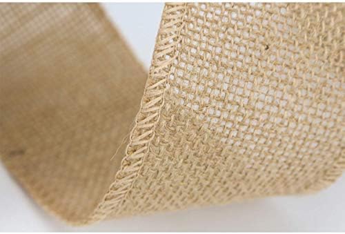 Миди панделка 2-1/2 Занаетчиска лента за занаетчиска ткаенина од лента со ленти од 10 јарди, природно