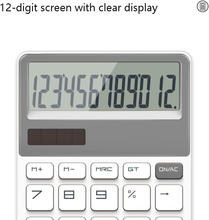 Калкулатор за мода на Quul 12-битен голем екран Личен голем калкулатор Сончев финансиски сметководство Специјален калкулатор