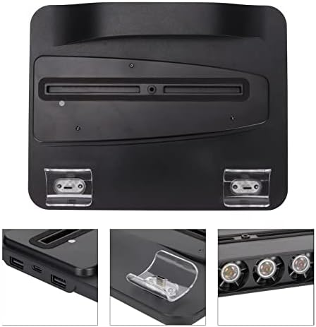 ЗА PS5 Стојат со 3 Вентилатор За Ладење, ЗА PS5 Контролер Станица За Полнење со 2 USB Центар, Двојна Контролер Станица За ПОЛНЕЊЕ