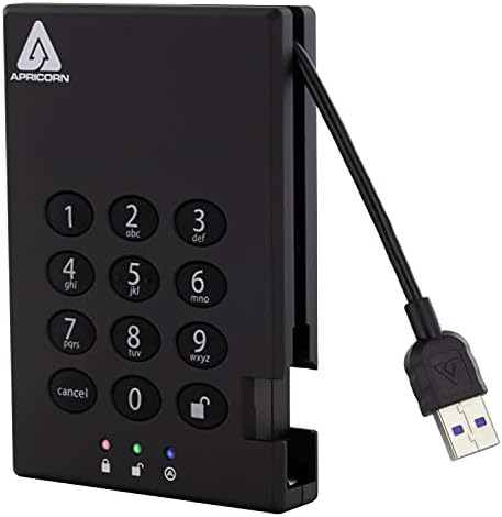 Apricon 16tb Егис Катанец USB 3.0 SSD 256-Битна Шифрирана Пренослив Диск