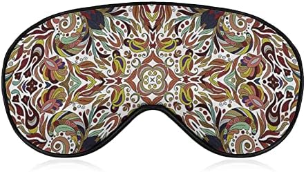 Африканска племенска шема за спиење маска со лесна маска за слепи маска за очи со прилагодлива лента за мажи жени