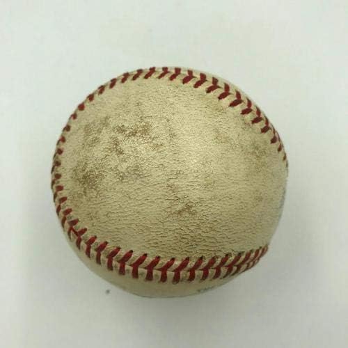 1950 -тите години на Чарли Грим Сингл потпишана игра користена NL Baseball Chicago Cubs JSA COA - MLB игра користена бејзбол