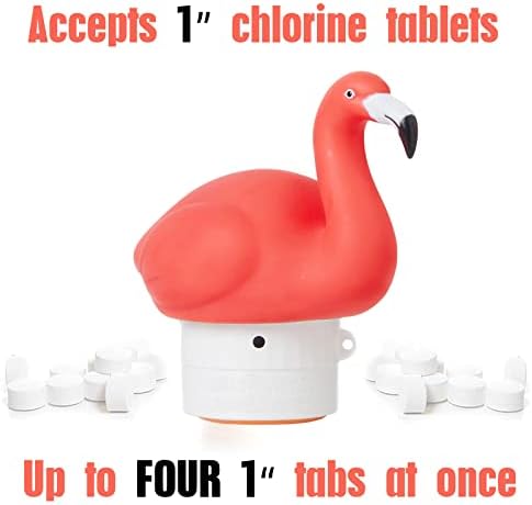 XY-wq flamingo хлор лебдат само за 1 таб само, мини лебдечки базен со хлор диспензерот