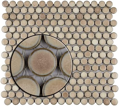 Sonemertile Хадсон Пени Труфле 12 x 12-5/8 x 5 mm порцелански мозаик плочка