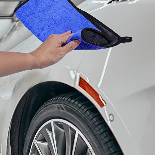 X Autohaux Microfibre Car Showing Prie 30 x 30cm Екстра голем чистење на автомобили детали за апсорпцијална колосална крпа за сушење