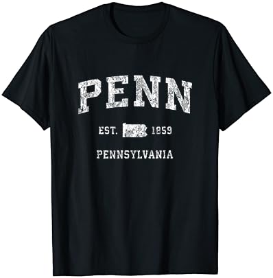 Пенсилванија ПА Гроздобер маица за дизајн на атлетски спортови