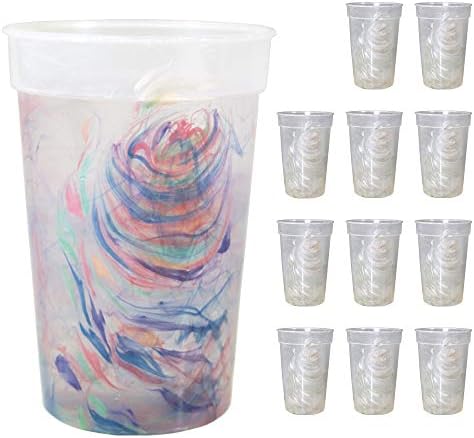 17oz чаша за промена на бојата на виножитото, ја менува бојата со ледени течности од мраз - сет од 12 - направени во САД