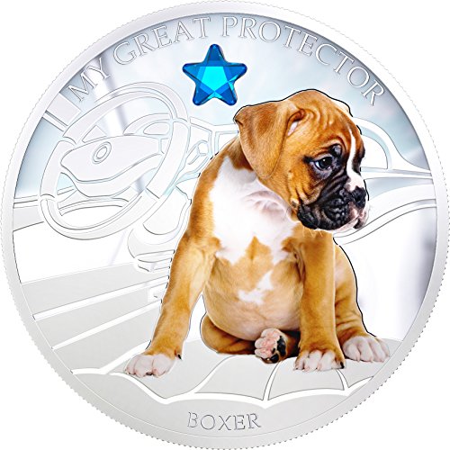 2013 Фиџи - Кучиња и мачки - Објавување 1 - Мојот одличен заштитник - боксер - 1oz - сребрена монета - 2 $ нециркулирани