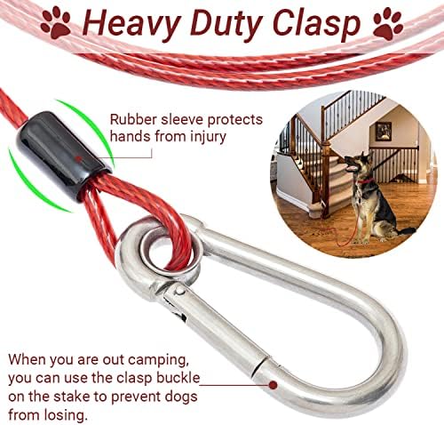 Кратко куче поводник - доказ за џвакање од 5 метри кучиња извадете кабел со рефлексивна мека рачка за обука за обука за пешачење за пешачење - тешки олово силен кабел