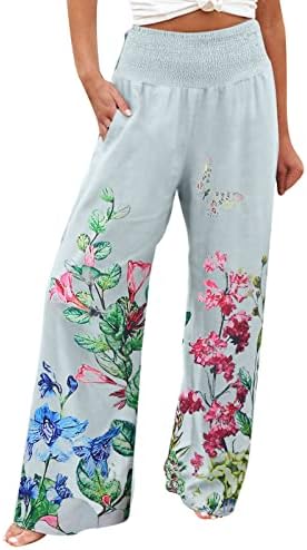 Кожни панталони од миашуи жени со џеб со високи половини памучни панталони плажа, пантолони, памучни памучни памучни панталони