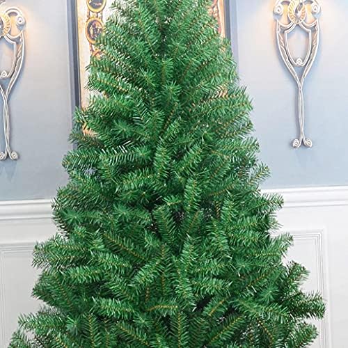 Продавници празнично новогодишно дрво 3,9 метри вештачка елка зелена со метален штанд, лесно собрание што може да се употреби