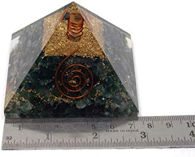 Moss Agate Orgone Pyramid Crystal Crystal Reiki Orgonite EMF Заштита на енергија Прочистувач Генератор на алатка за балансирање