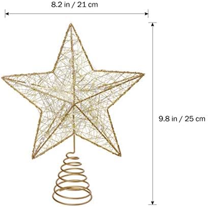 Кабилок 10 Инчи Новогодишна Елка Топер Елка ПРЕДВОДЕНА Од Ѕвезда Топер Божиќна Елка Топпер Ѕвезда Креативен Божиќен Подарок За