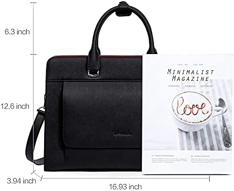 Лаптоп торба со лаптоп во Бостантен за жени 15,6 инчи кожна чанта за жени тенок месинџер торба рамо торбички чанти и женски паричник