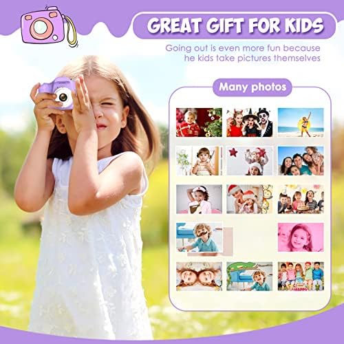 Дескус Детска Камера, Божиќни Роденденски Подароци За Девојчиња на возраст од 3-9 години, HD Дигитални Видео Камери За Мали Преносни Играчки за