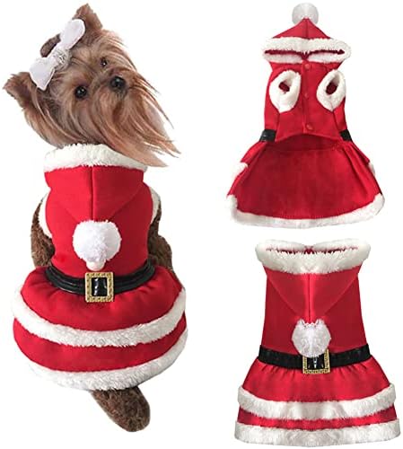 Накоко Куче Божиќни Фустани Мачка Xmax Одговара На Мали Миленичиња Халидеј Облека Зимска Топла Облека