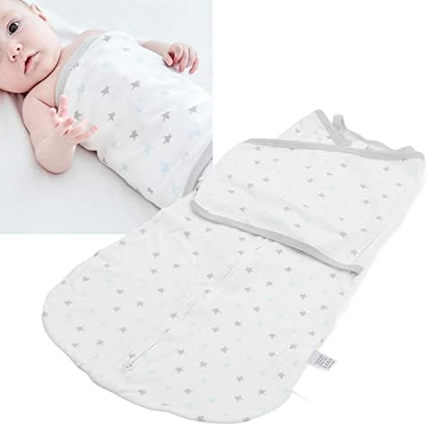 Бебе Свадл, starвездички шема на новородени вреќи за спиење лесен анти -удар нежно завиткување за дома за бебиња од 0 до 1 година