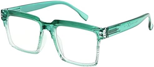 Очила За Читање Дизајн очила За Жени-Модерни Преголеми Читатели-Зелена,+2.00