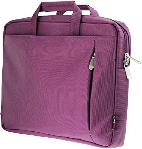 Патувачка торба за отпорна на вода на Navitech Purple Sleek - Компатибилна со DBPower 11,5 Преносен ДВД плеер