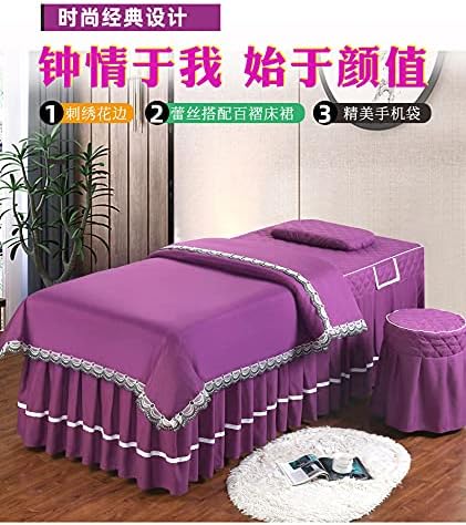 SXCZZXJ SPA третман за убавина салон за масажа маса за кревети за кревети за кревети, 4 парчиња убавина кревет за масажа за масажа салон