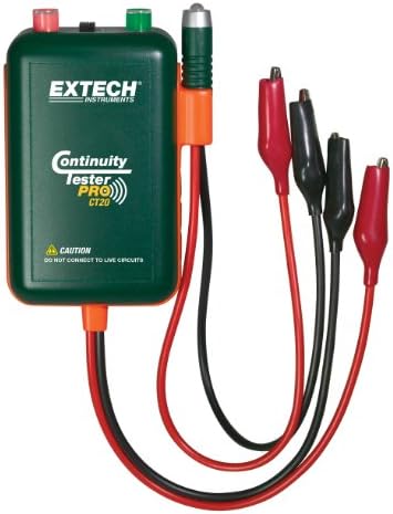 Extech CT20 далечински и локален тестер за континуитет, зелена