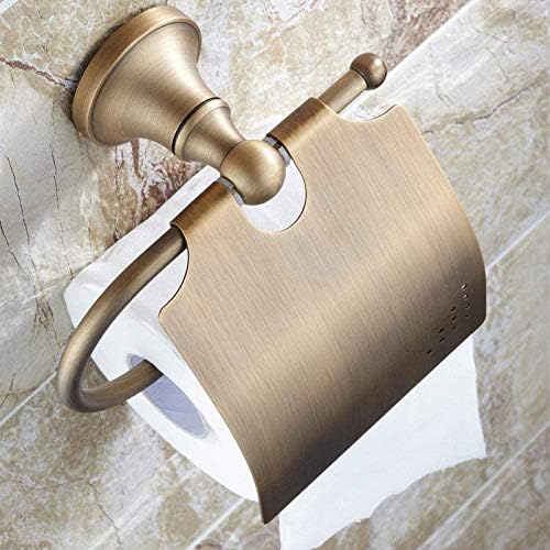 ДРЖАЧ За Тоалетна Хартија ОД Цврст Месинг Класичен Додаток За Бања Е Држач За Ролна Хартија За Тоалетно Ткиво