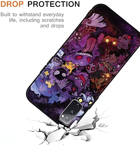 [ 2 Пакет ] Кул Телефон Случај За Samsung Galaxy S20 FE Случај Силиконски 6.5 , Цртан Филм Аниме Печатени Покритие, Манга Модел Дизајн За
