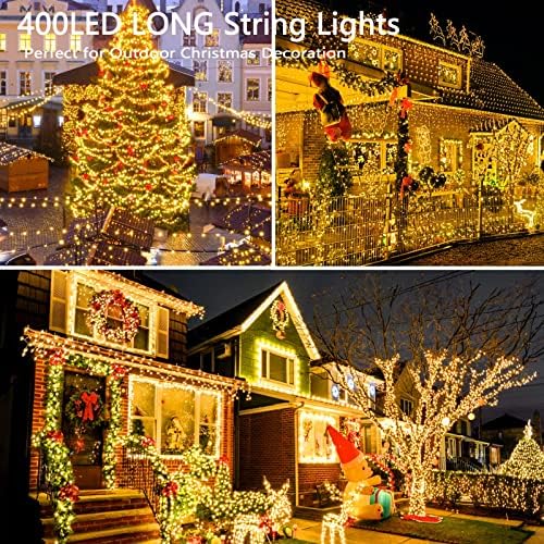 Лери Супер-долги 640 LED Божиќни жици светла на отворено/затворено, светло-светла светла елка со 8 режими, приклучоци во самовила светла за бајки