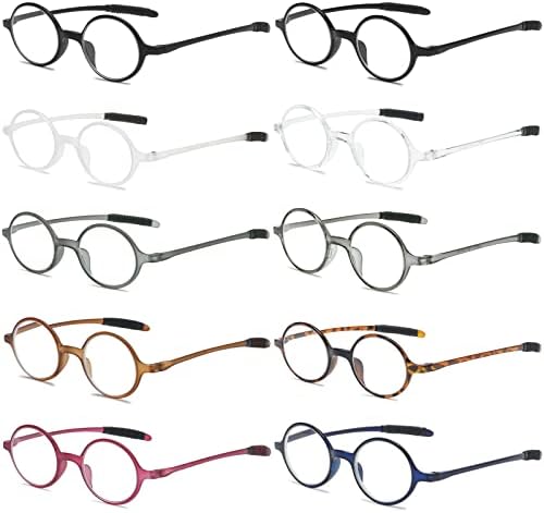 Вевесмундо Очила За Читање Тркалезни Мажи Жени Флексибилни Очила За Свиткување Читатели