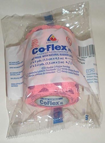 Andover CO-Flex NL 3 x5Yds неонски Розова/Виолетова Срца 3-Пакет Кохезивни Флексибилни Еластични Латекс Слободен Завој Компресија Самолепливи