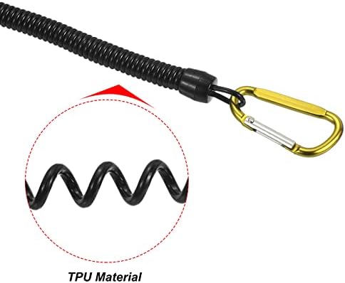 Патикил пролетен риболов лента, спирален кабел за прицврстување на кабелот за истегнување со метален клип и клучеви за ножици на клешти