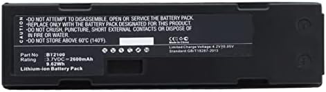 Синергија дигитален баркод за скенер батерија, компатибилна со скенерот за баркод Cognex 124-10000R, ултра висок капацитет, замена за батеријата