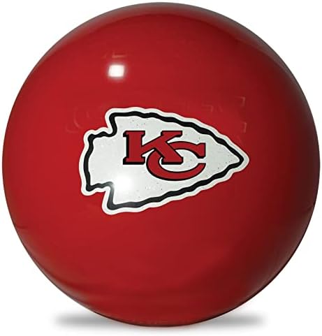 KR Strikeforce NFL Канзас Сити началници непречена полиестерска куглана топка достапна во 8, 10, 12, 14 & 15lb